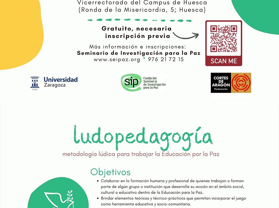 7-16 marzo 2022 Curso Ludopedagogía – Huesca
