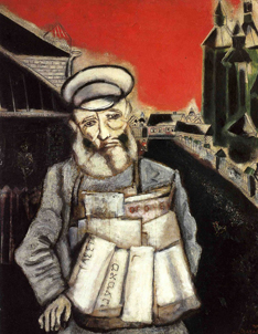 El vendedor de prensa - Chagall